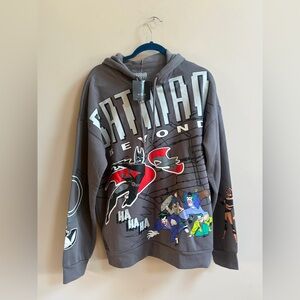 NWT DC Comics Batman Beyond Allover Print Hoodie Sweatshirt - BoxLunch Exclusive